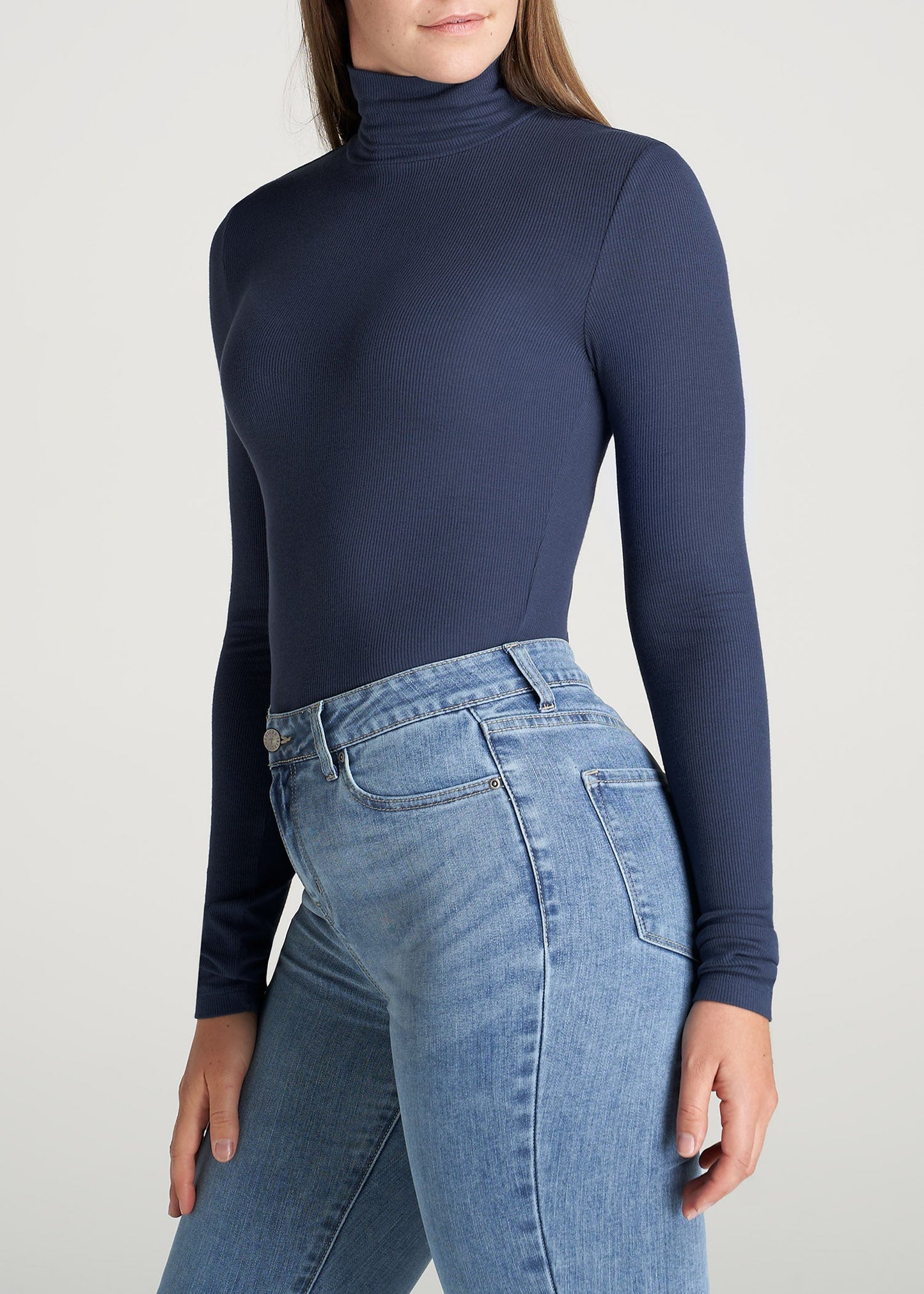 American-Tall-Women-Fitted-LongSleeve-Ribbed-TurtleNeck-Navy-side