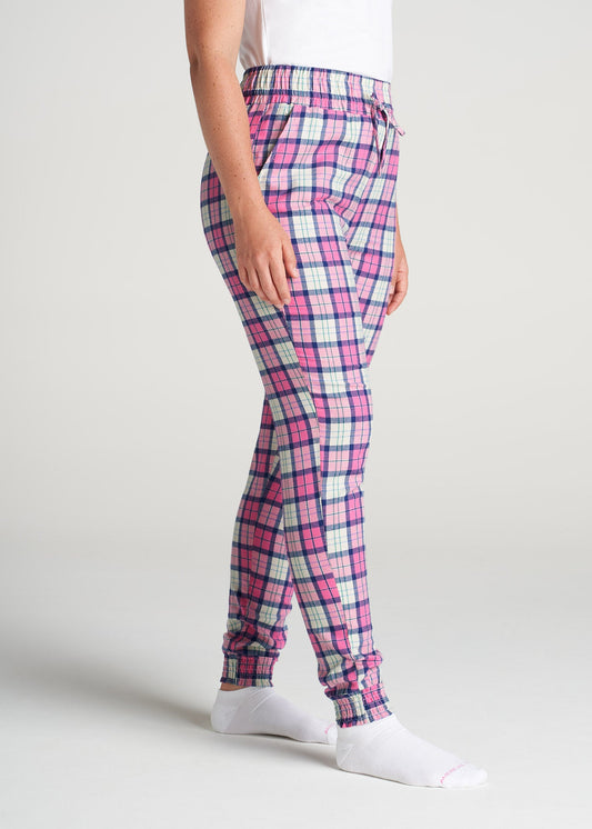 American-Tall-Women-Flannel-PJ-PinkPlaid-side