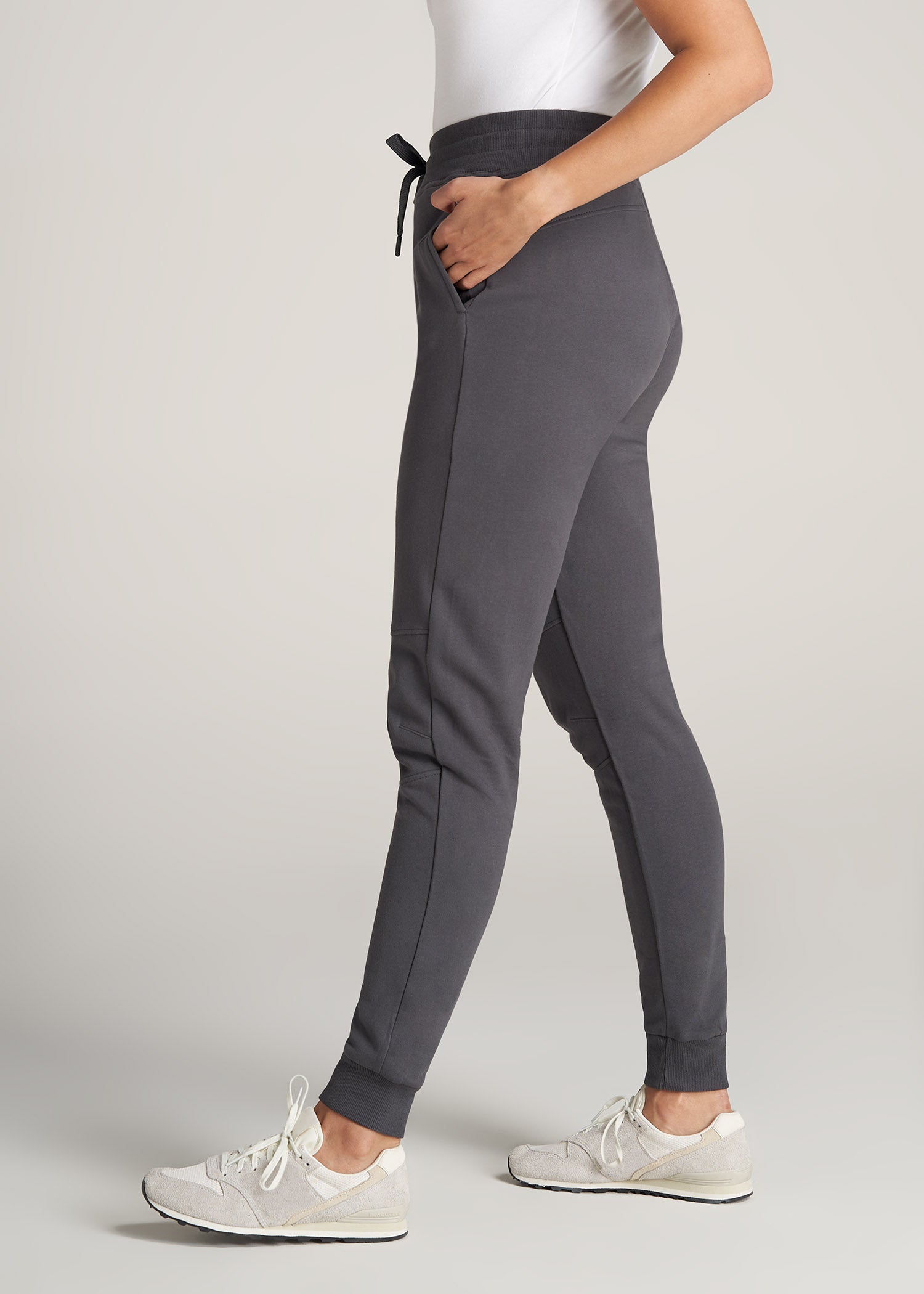     American-Tall-Women-FrenchTerry-Jogger-Charcoal-side