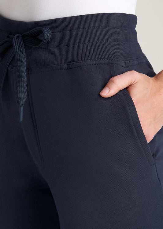 American-Tall-Women-FrenchTerry-Jogger-Navy-detail