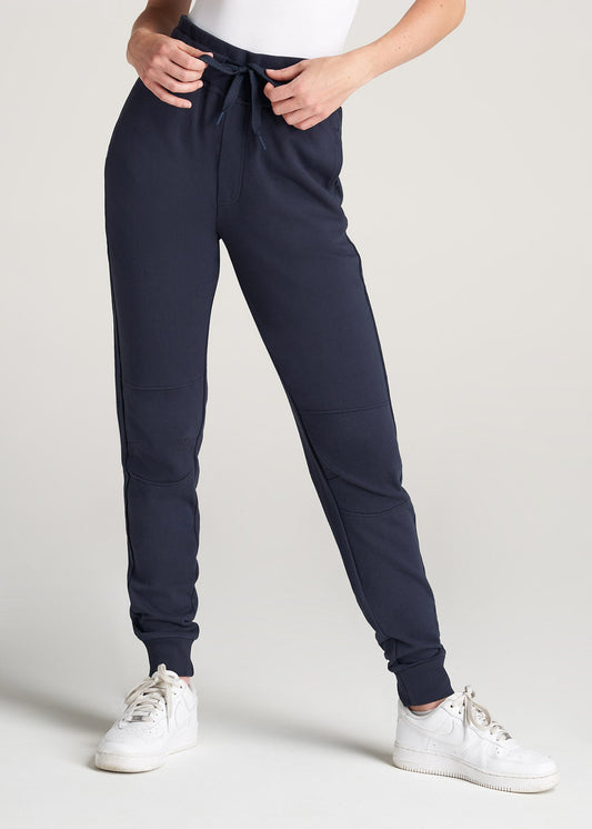 American-Tall-Women-FrenchTerry-Jogger-Navy-front