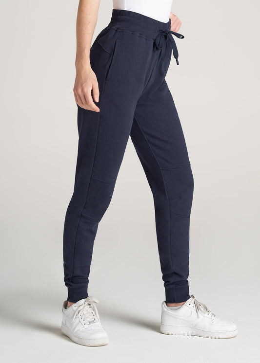 American-Tall-Women-FrenchTerry-Jogger-Navy-side