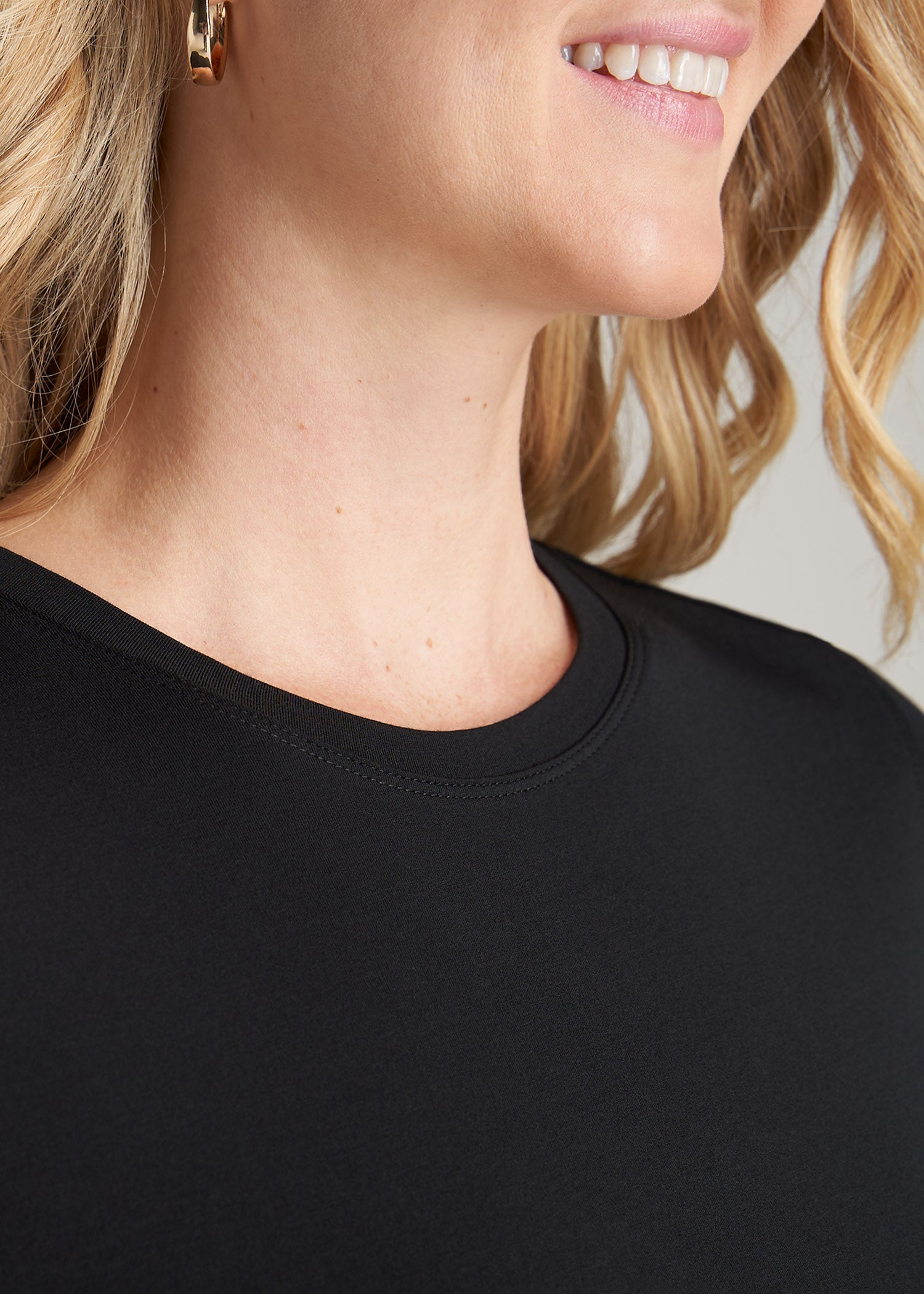 American-Tall-Women-High-Crewneck-CapSleeve-Tee-Black-detail