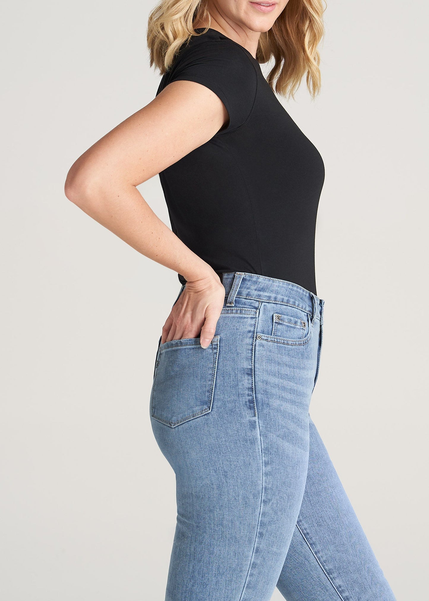 American-Tall-Women-High-Crewneck-CapSleeve-Tee-Black-side