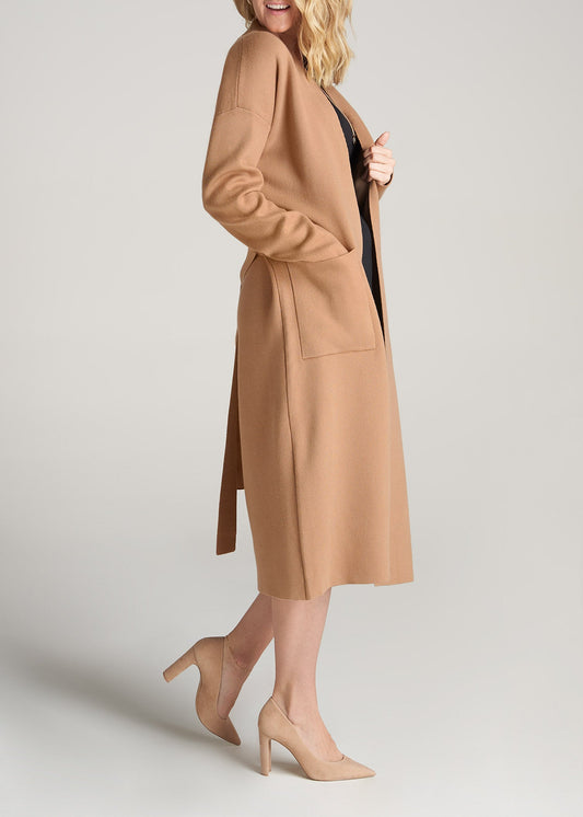 American-Tall-Women-LongBelted-Cardigan-Caramel-side