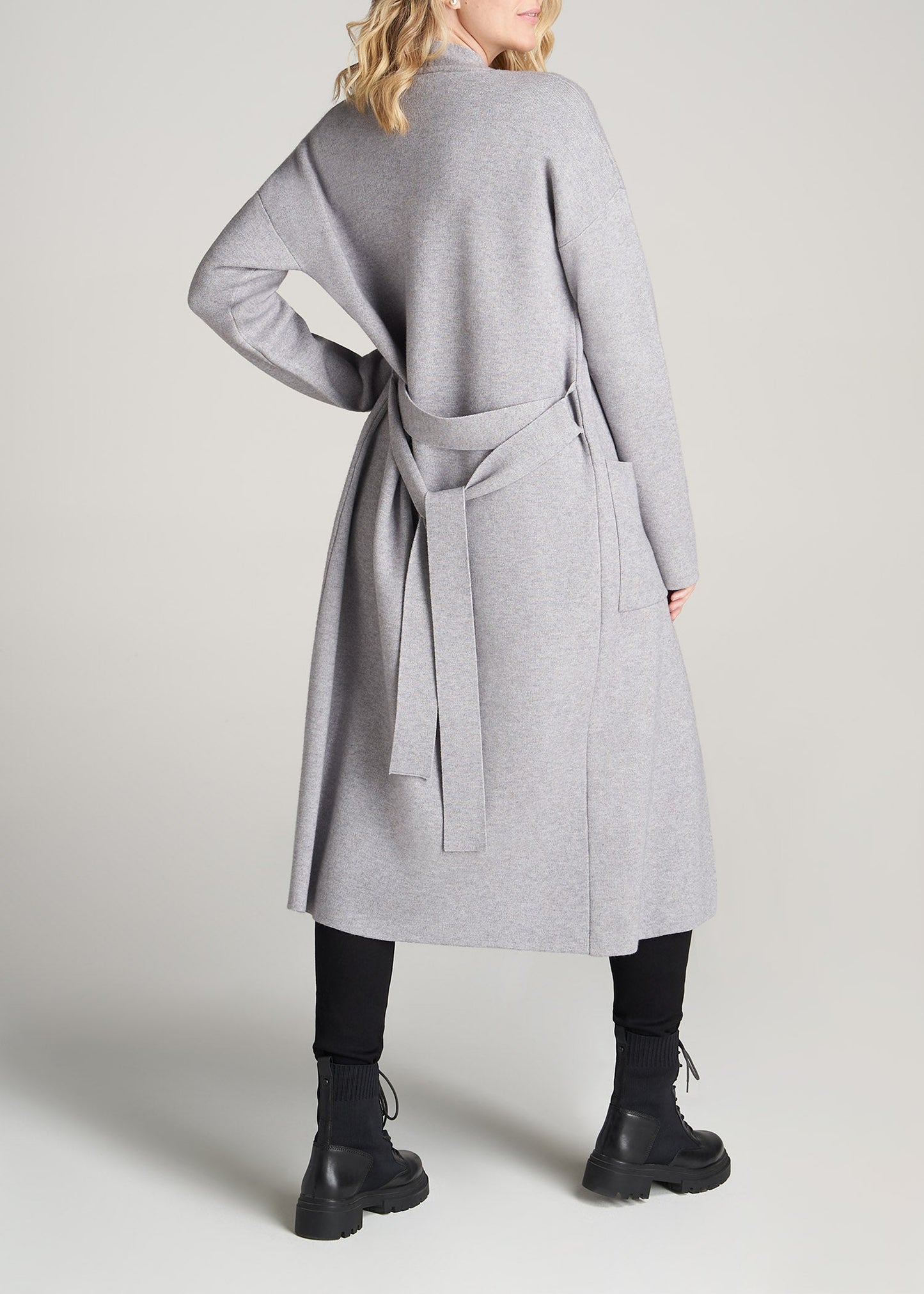 American-Tall-Women-LongBelted-Cardigan-LightGreyMix-back