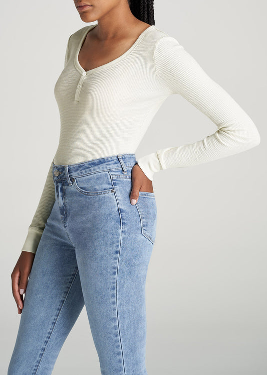 American-Tall-Women-LongSleeve-Tee-WaffleHenley-Cream-side