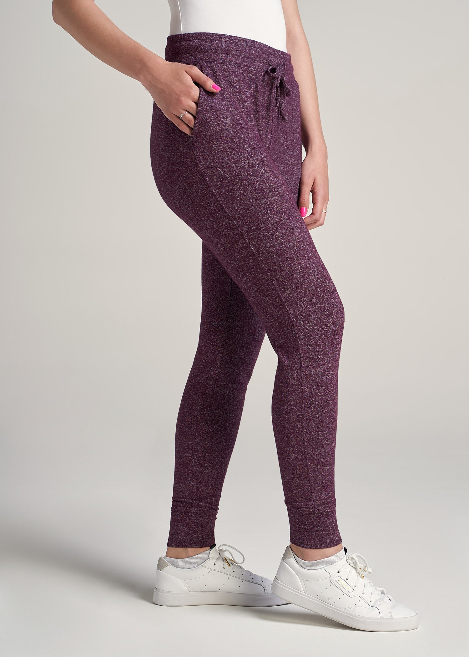 American-Tall-Women-Lounge-Joggers-BeetrootMix-side