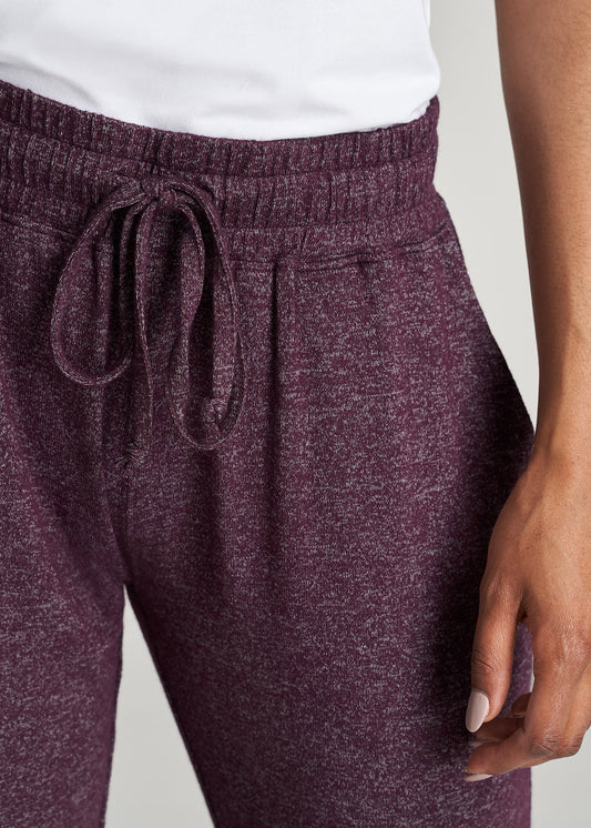American-Tall-Women-Lounge-OpenBottom-Pants-BeetrootMix-detail