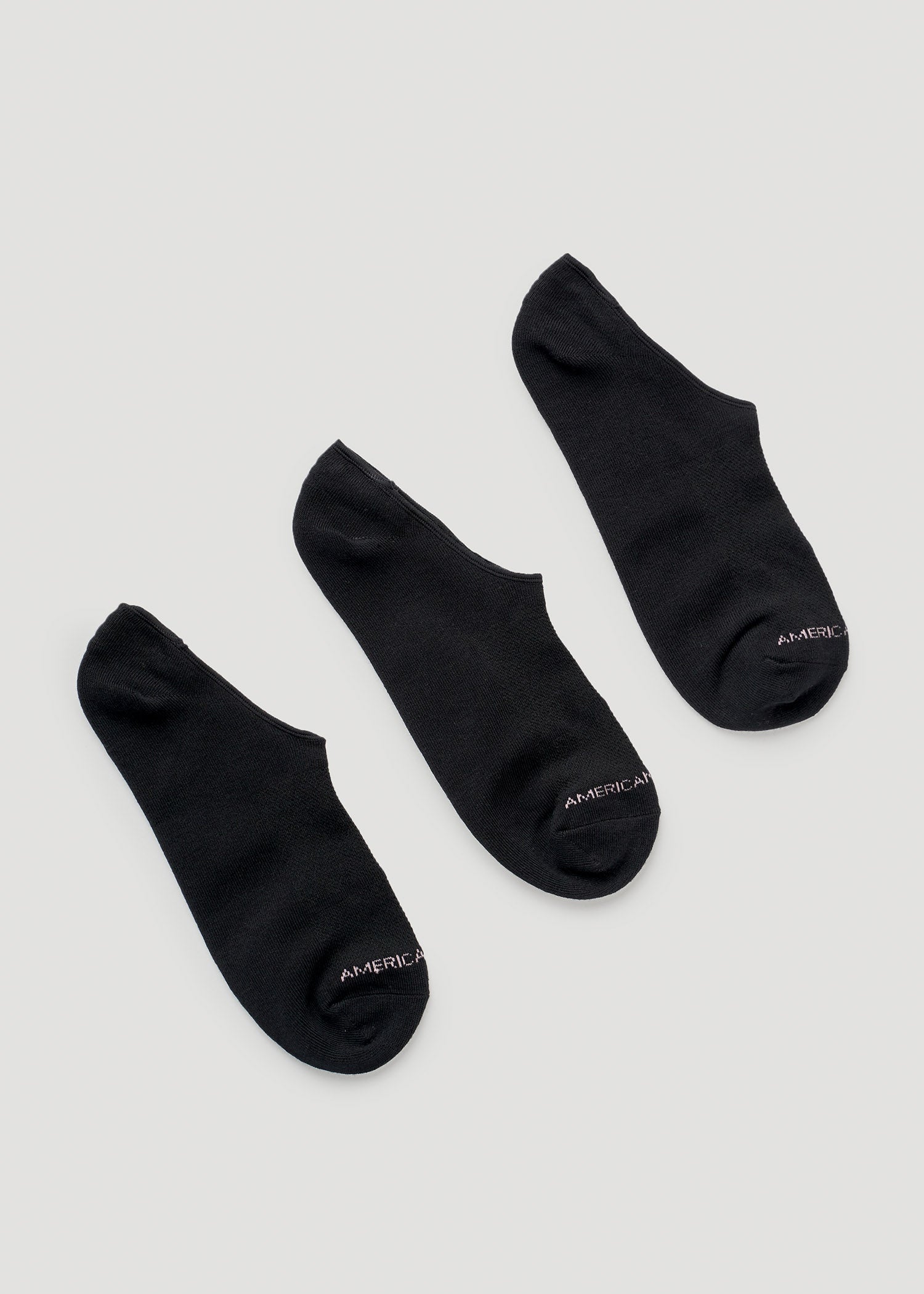 American-Tall-Women-NoShowSocks-3Pack-Black-back