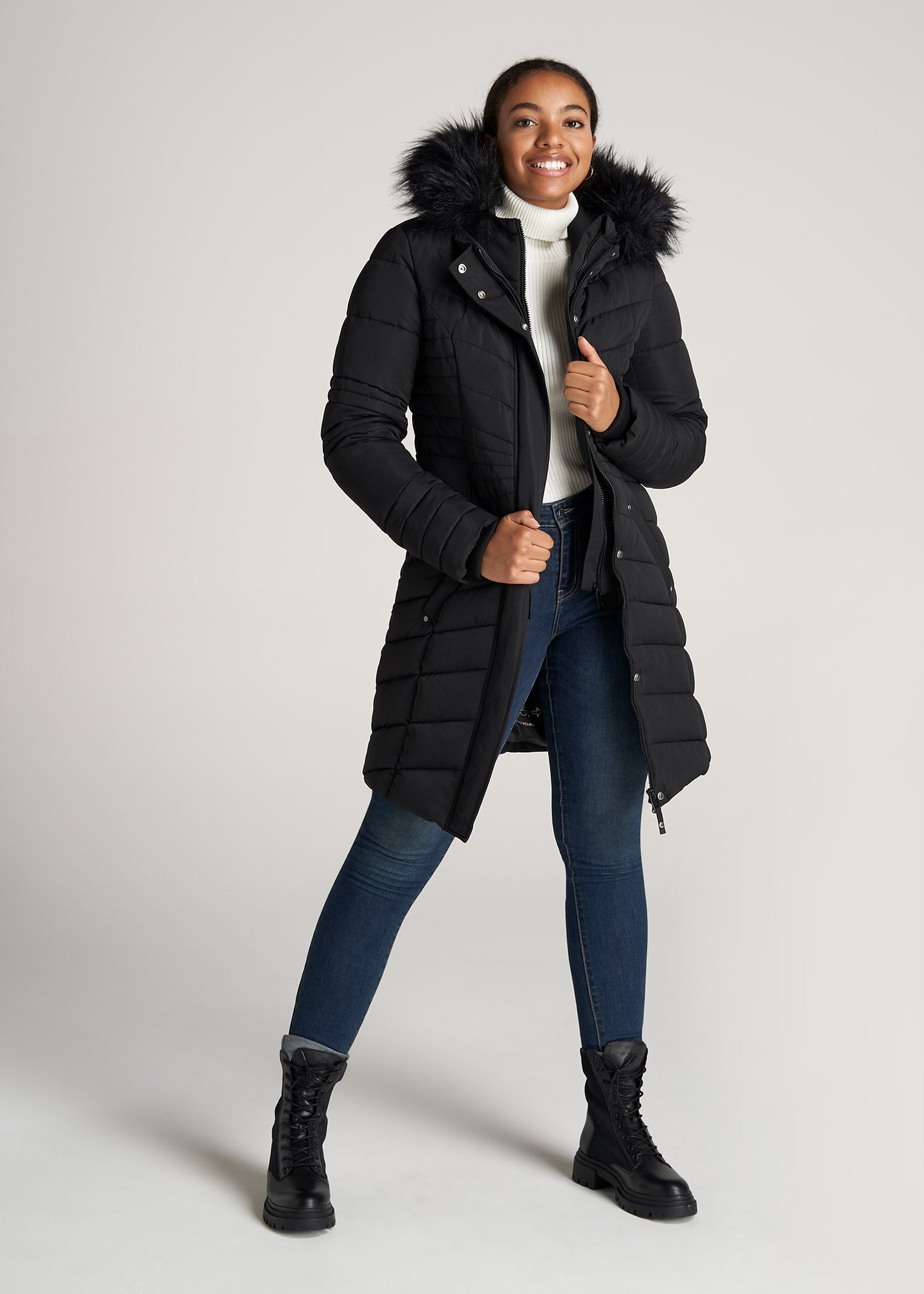 American-Tall-Women-Parka-Black-full