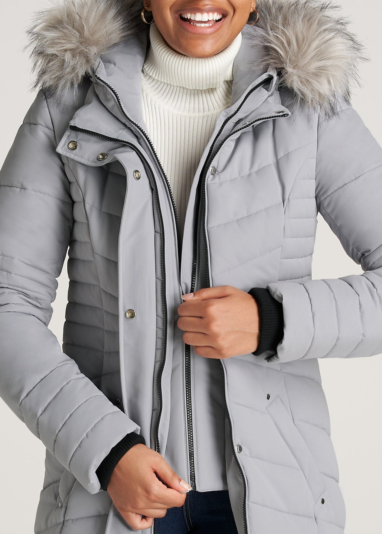American-Tall-Women-Parka-CloudGrey-insidezipper