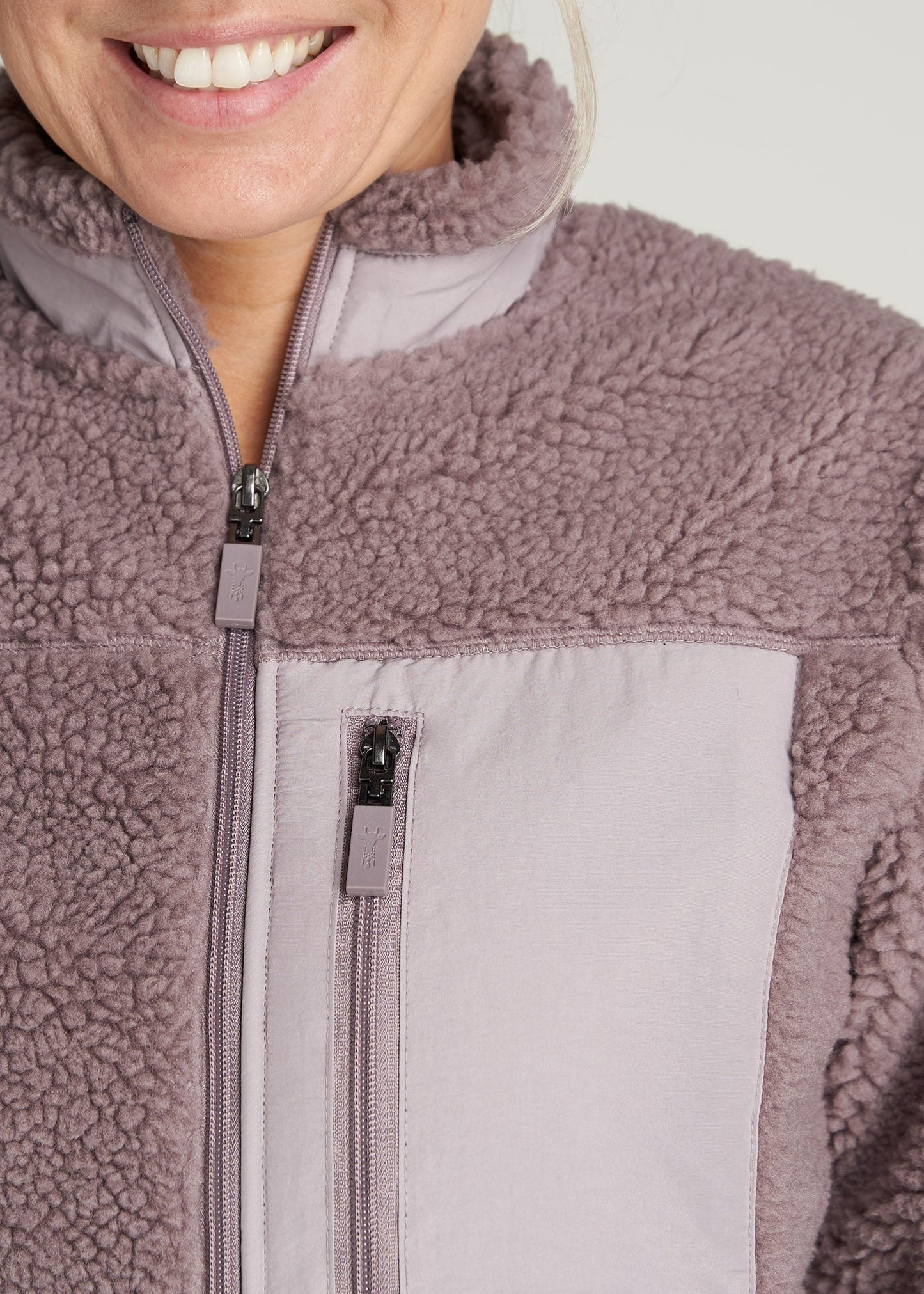    American-Tall-Women-PolarFleece-ZipUp-Jacket-SmokedMauve-detail