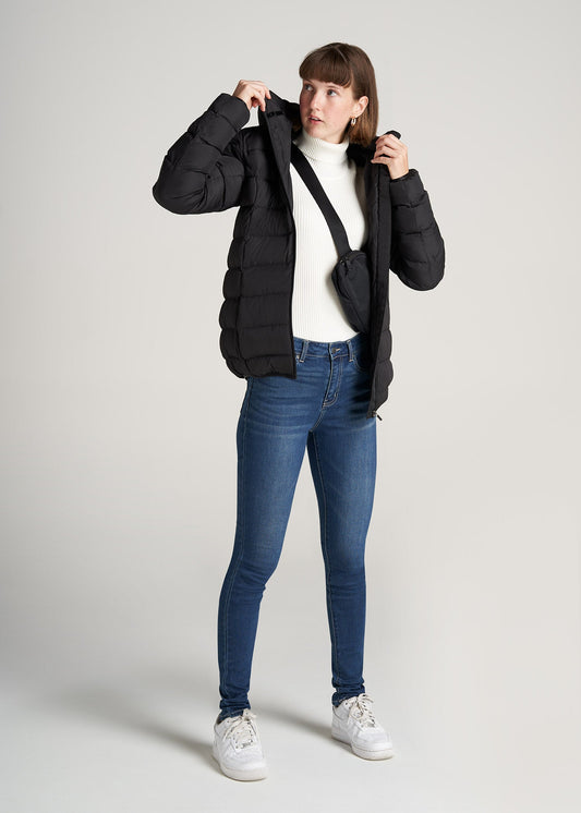 American-Tall-Women-PufferJacket-Black-full