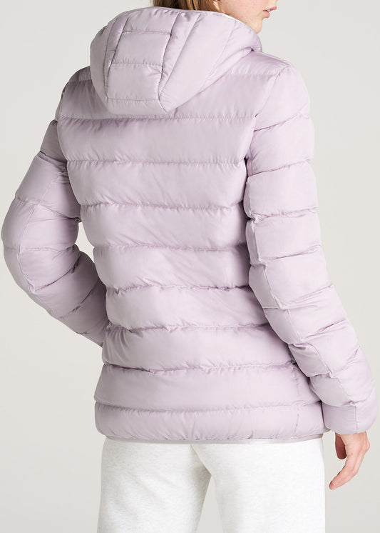 American-Tall-Women-PufferJacket-Lavendar-back
