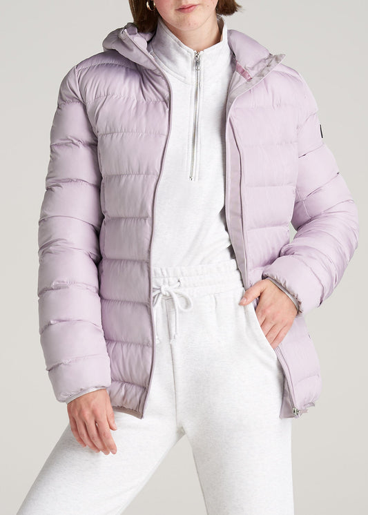    American-Tall-Women-PufferJacket-Lavendar-front
