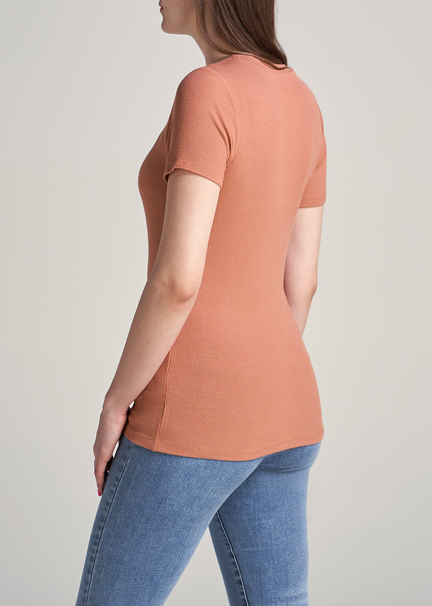 American-Tall-Women-Ribbed-Tee-ClaySunrise-back