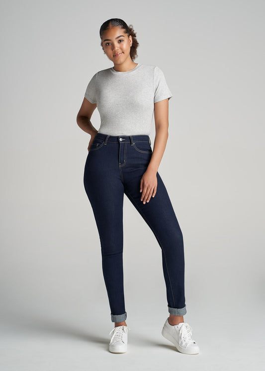 American-Tall-Women-Ribbed-Tee-GreyMix-full