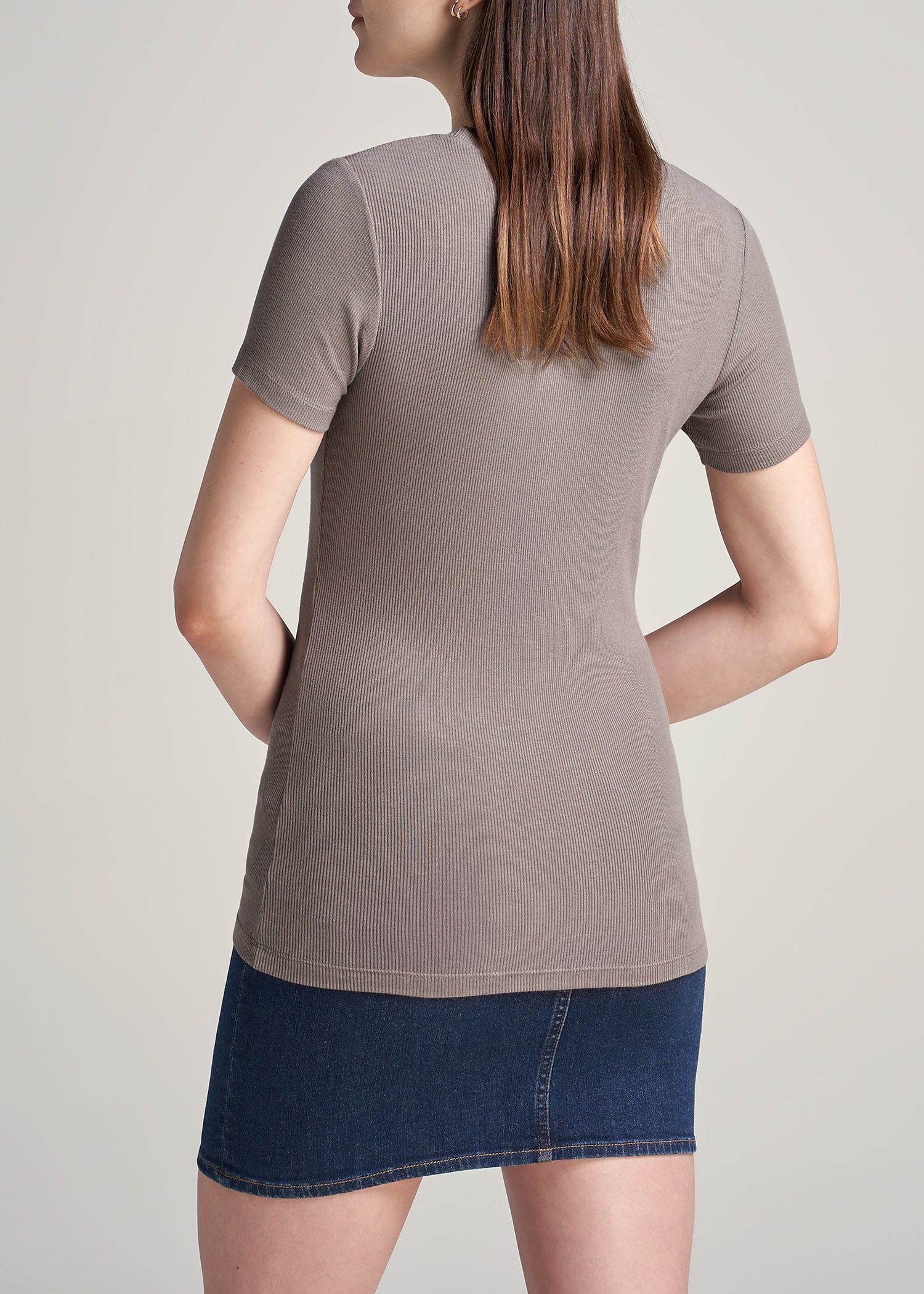 American-Tall-Women-Ribbed-Tee-Mushroom-back
