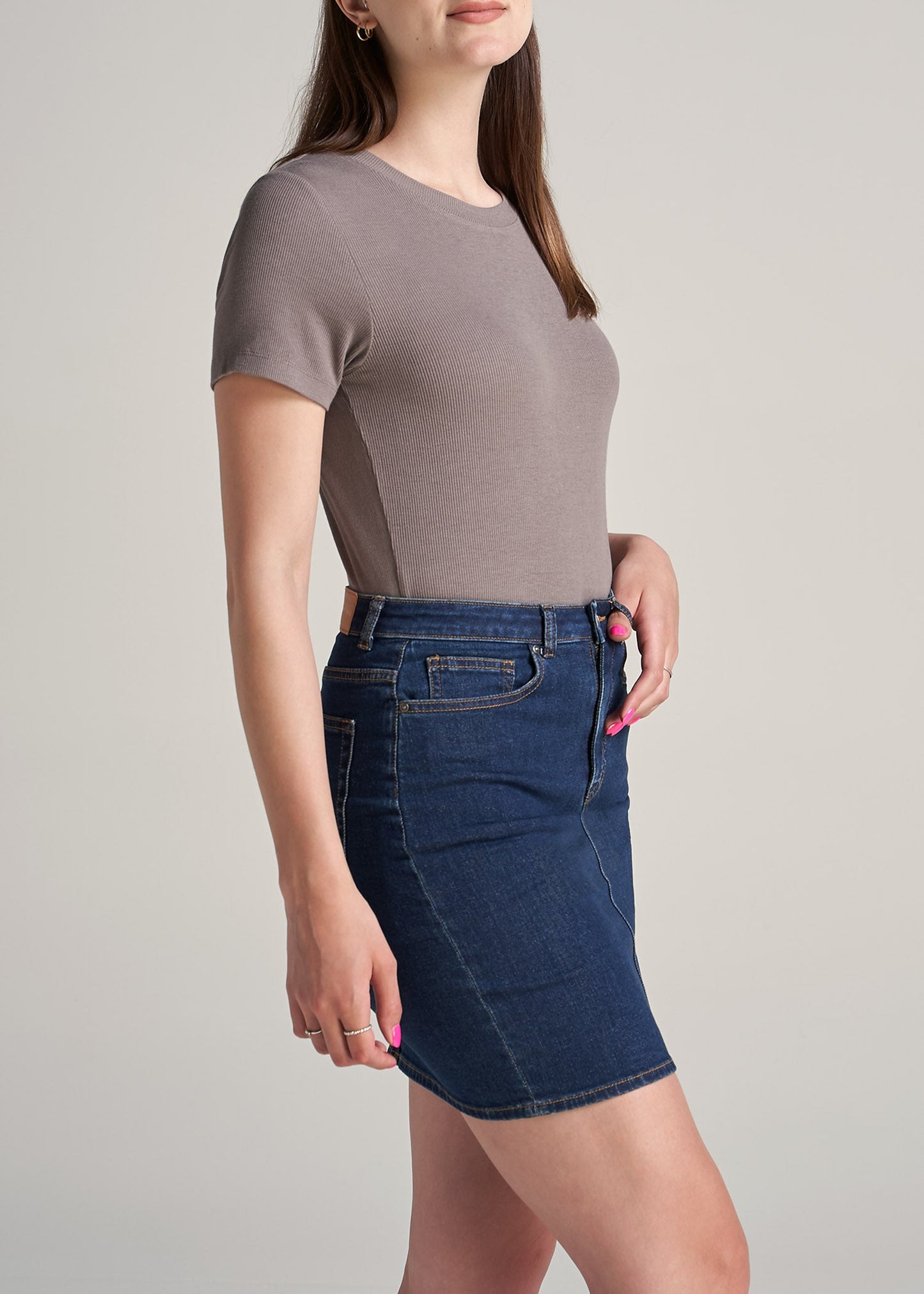 American-Tall-Women-Ribbed-Tee-Mushroom-side