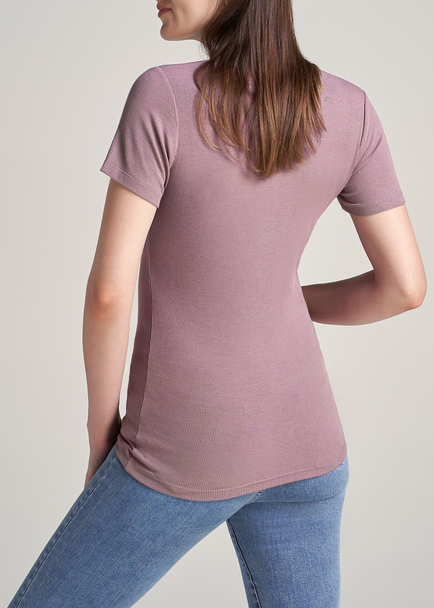 American-Tall-Women-Ribbed-Tee-SmokedMauve-back