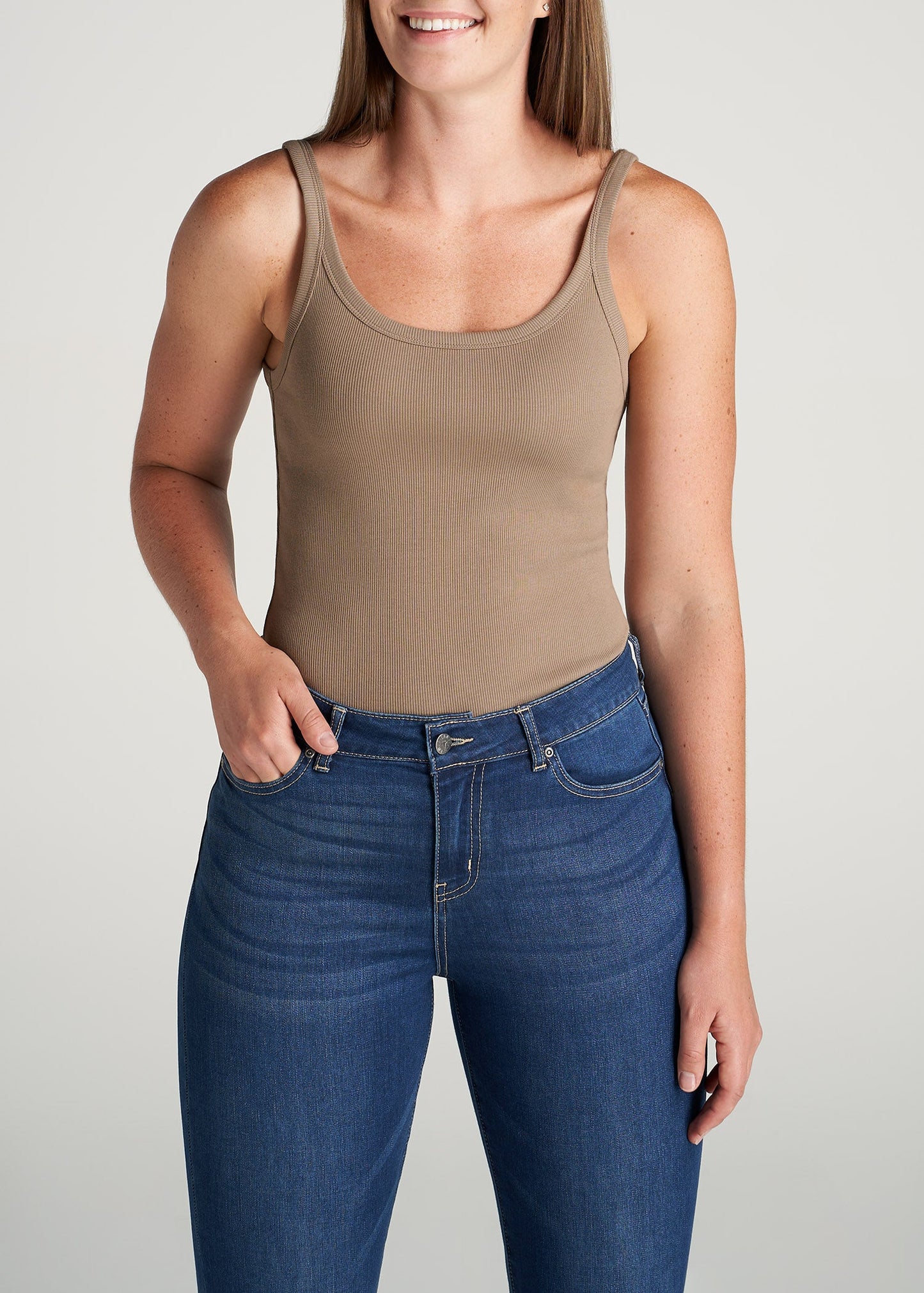 American-Tall-Women-RibbedTank-Latte-front