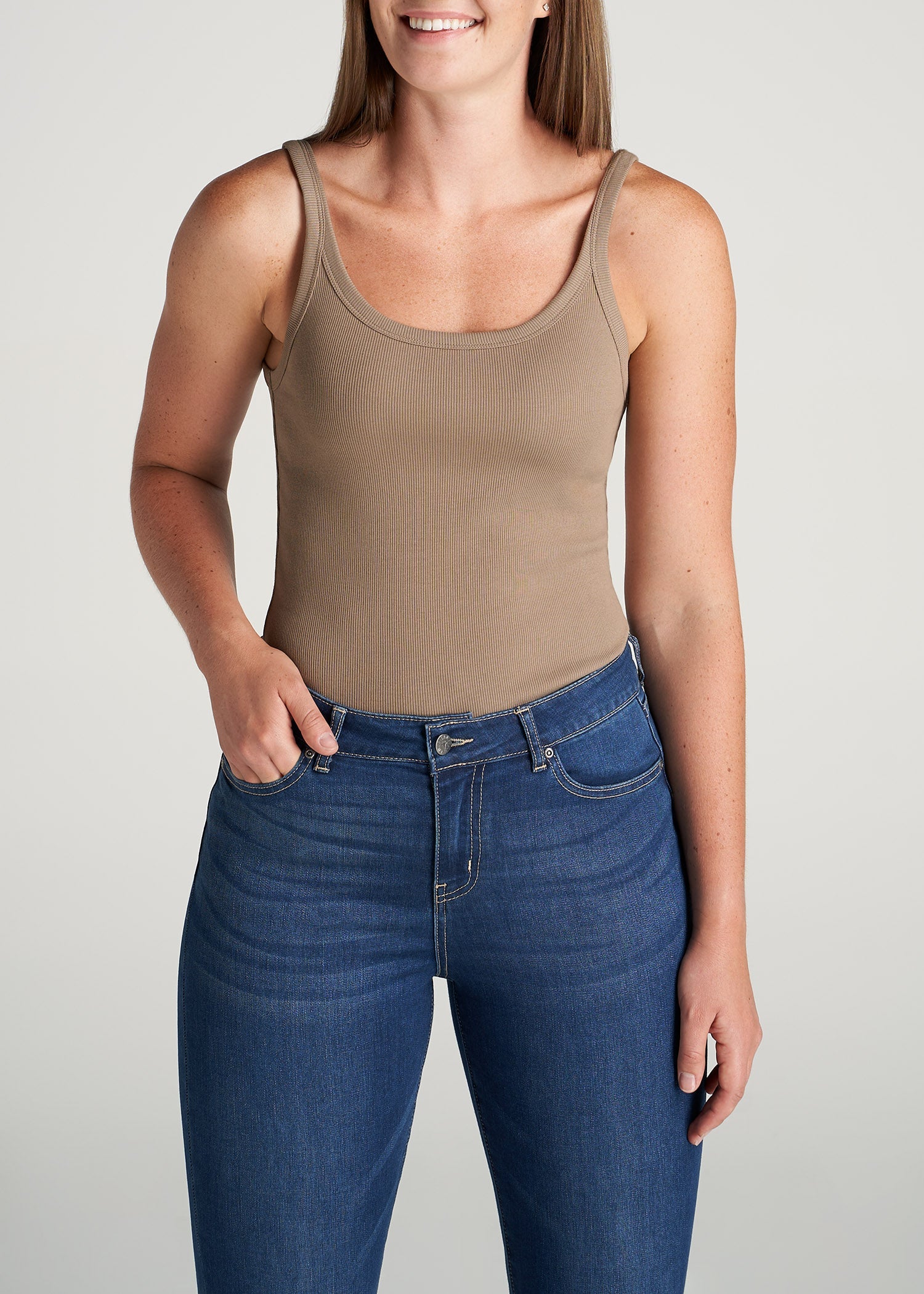 American-Tall-Women-RibbedTank-Latte-front