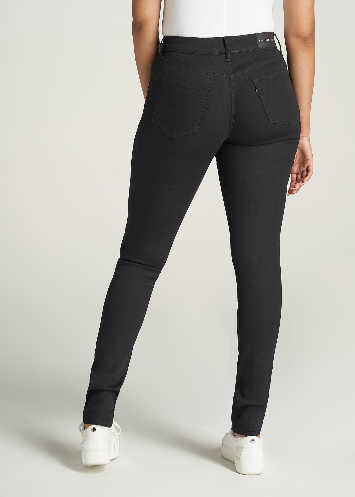    American-Tall-Women-Sarah-MidRise-SkinnyTall-Jean-Black-back