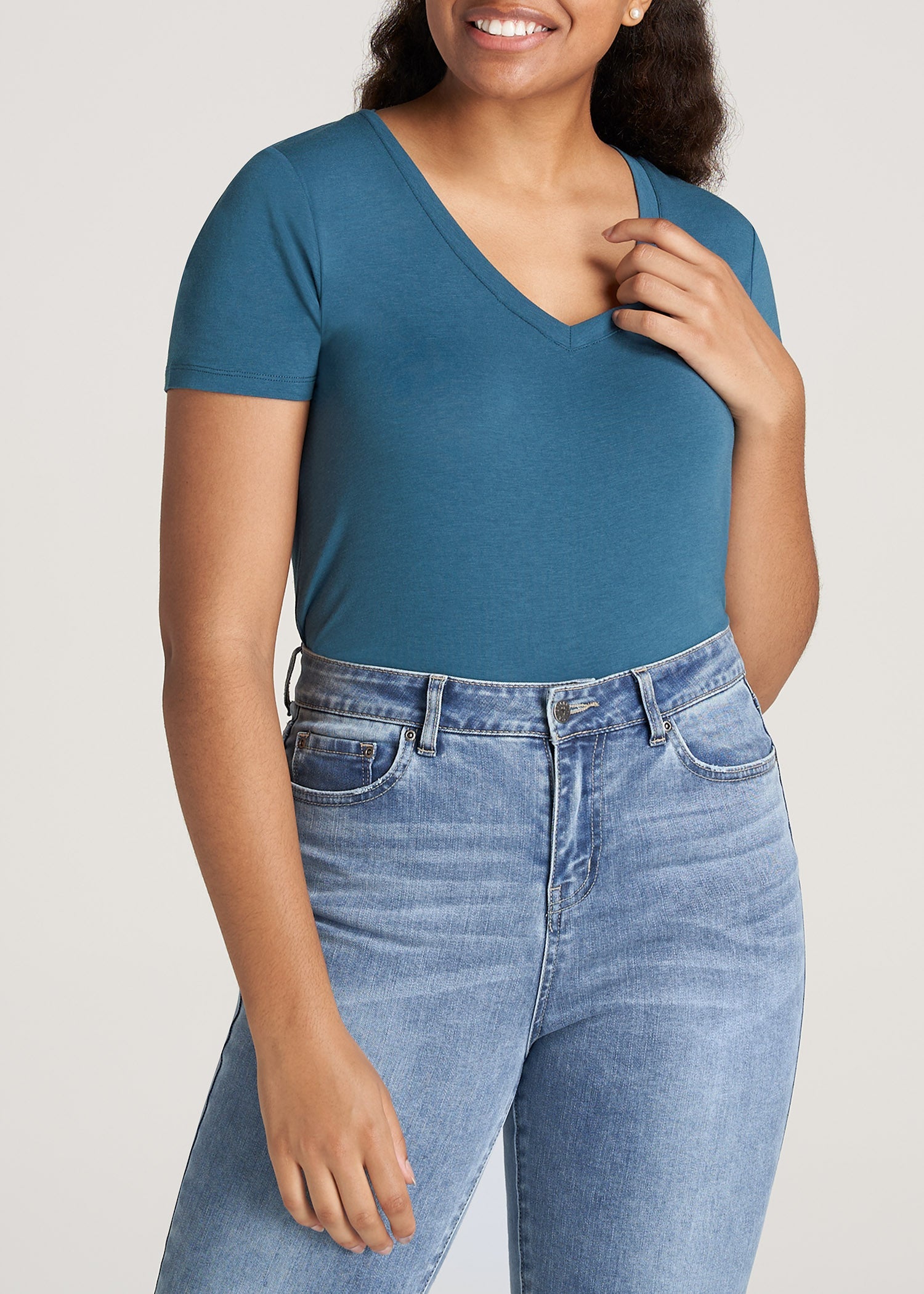 American-Tall-Women-Scoop-Tee-DeepWater-front