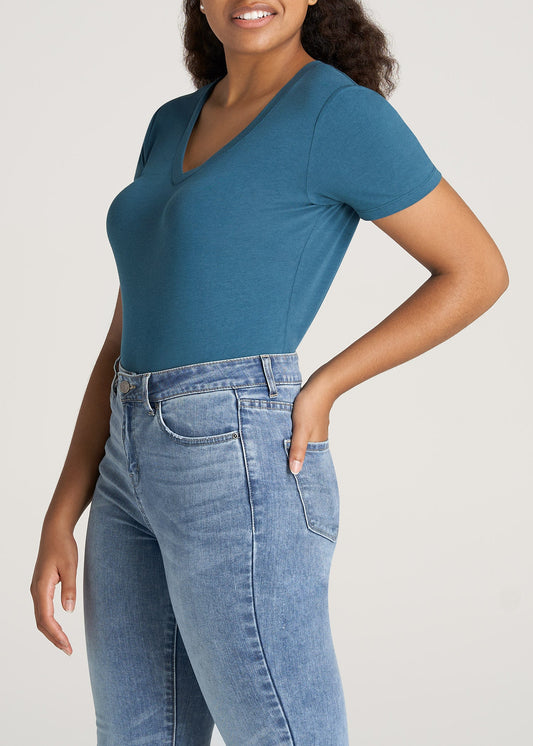 American-Tall-Women-Scoop-Tee-DeepWater-side