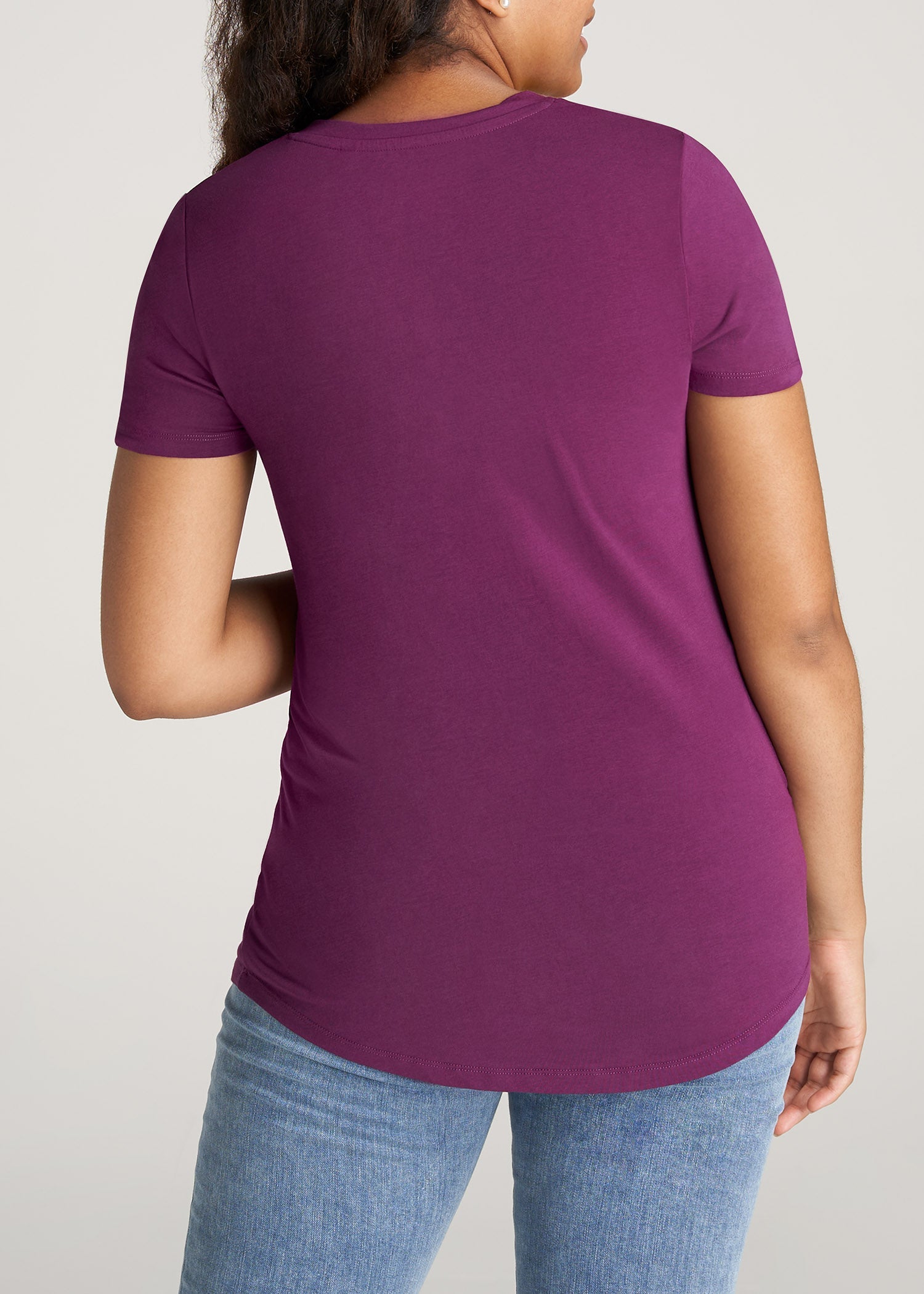 American-Tall-Women-Scoop-Tee-Plum-back