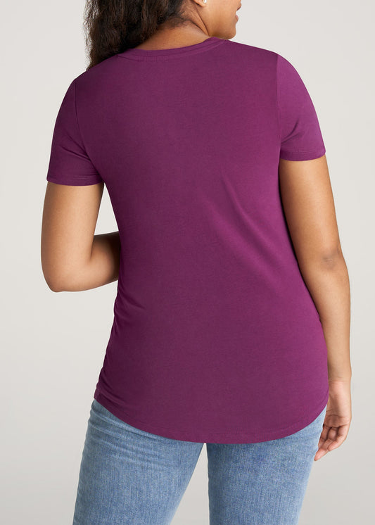 American-Tall-Women-Scoop-Tee-Plum-back