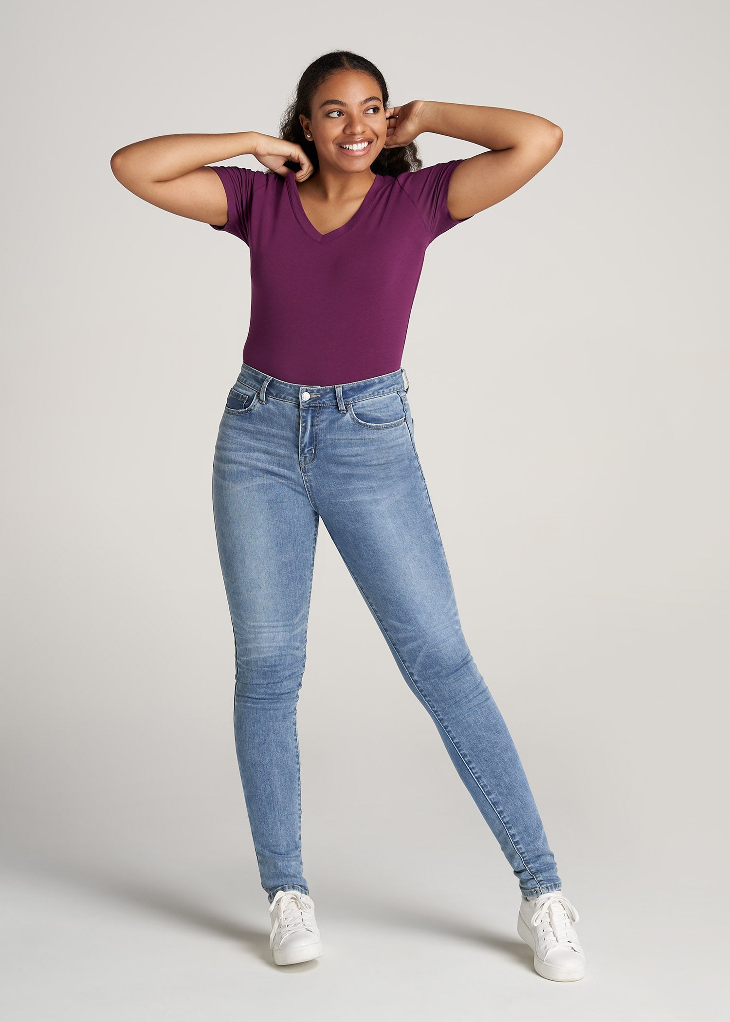 American-Tall-Women-Scoop-Tee-Plum-full