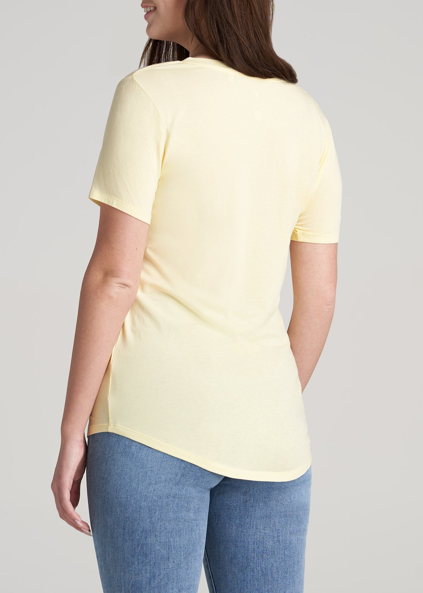    American-Tall-Women-ScoopVNeck-Tee-ButterYellow-back