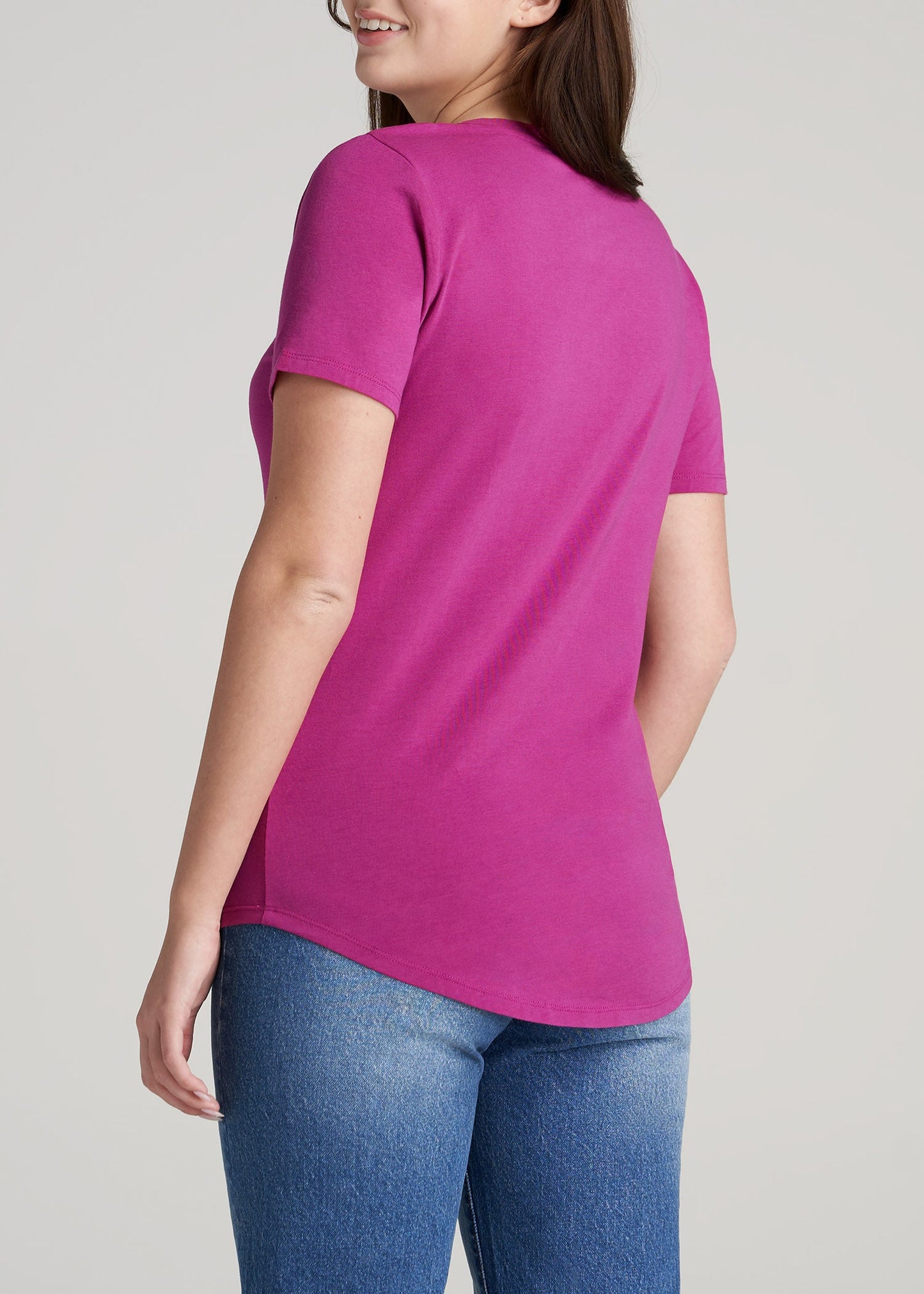    American-Tall-Women-ScoopVNeck-Tee-PinkOrchid-back