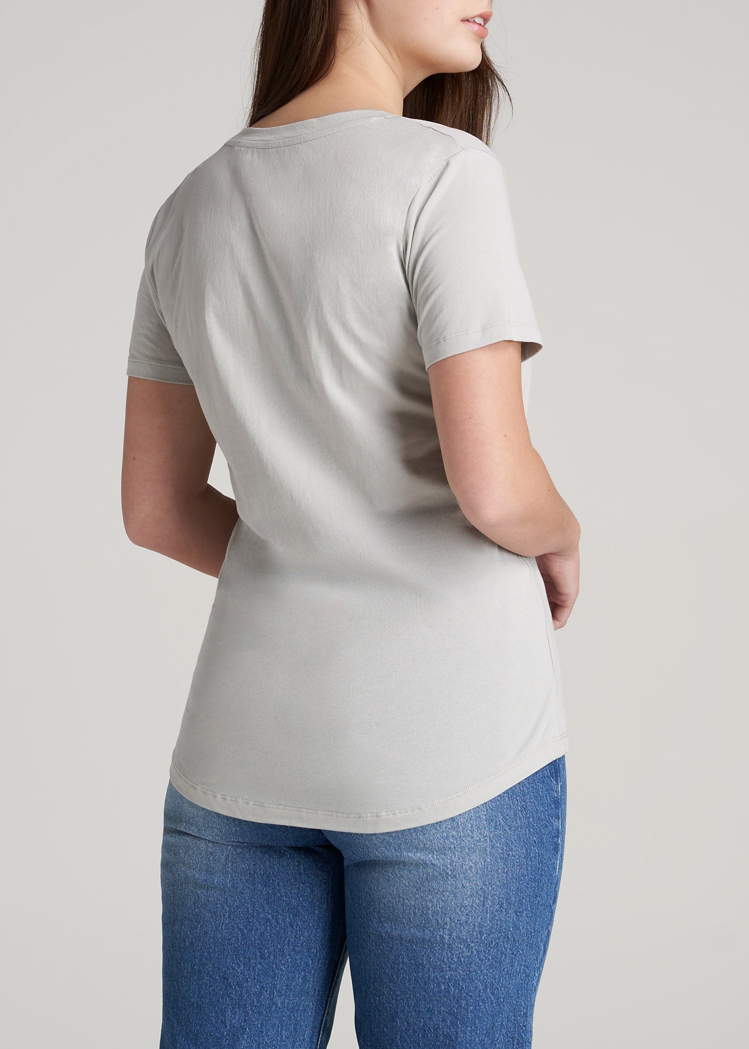     American-Tall-Women-ScoopVNeck-Tee-Silver-back