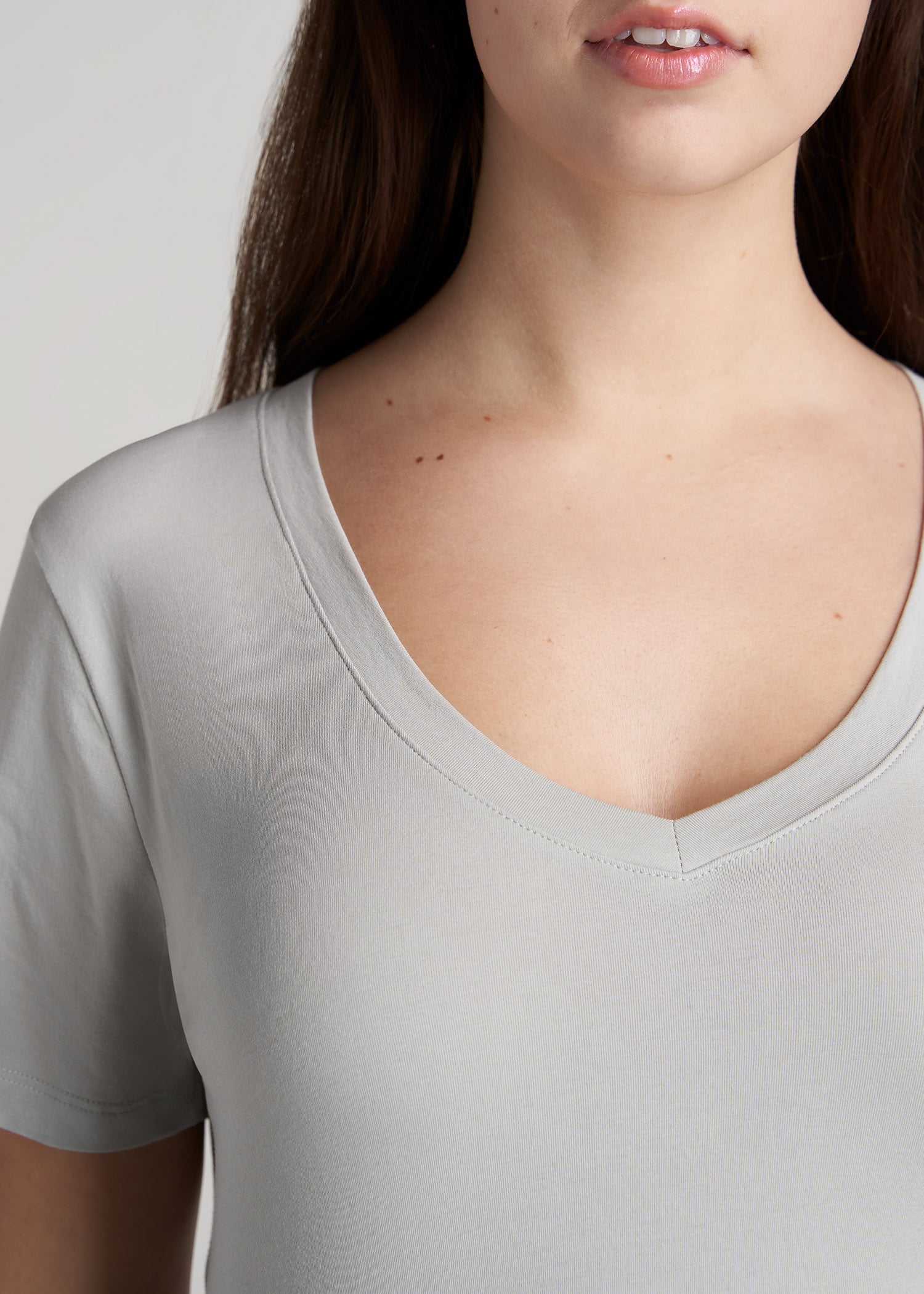    American-Tall-Women-ScoopVNeck-Tee-Silver-detail