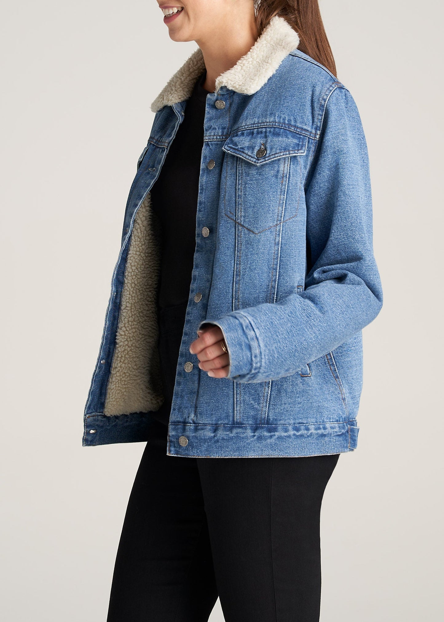    American-Tall-Women-Sherpa-DenimJacket-StonewashBlue-side