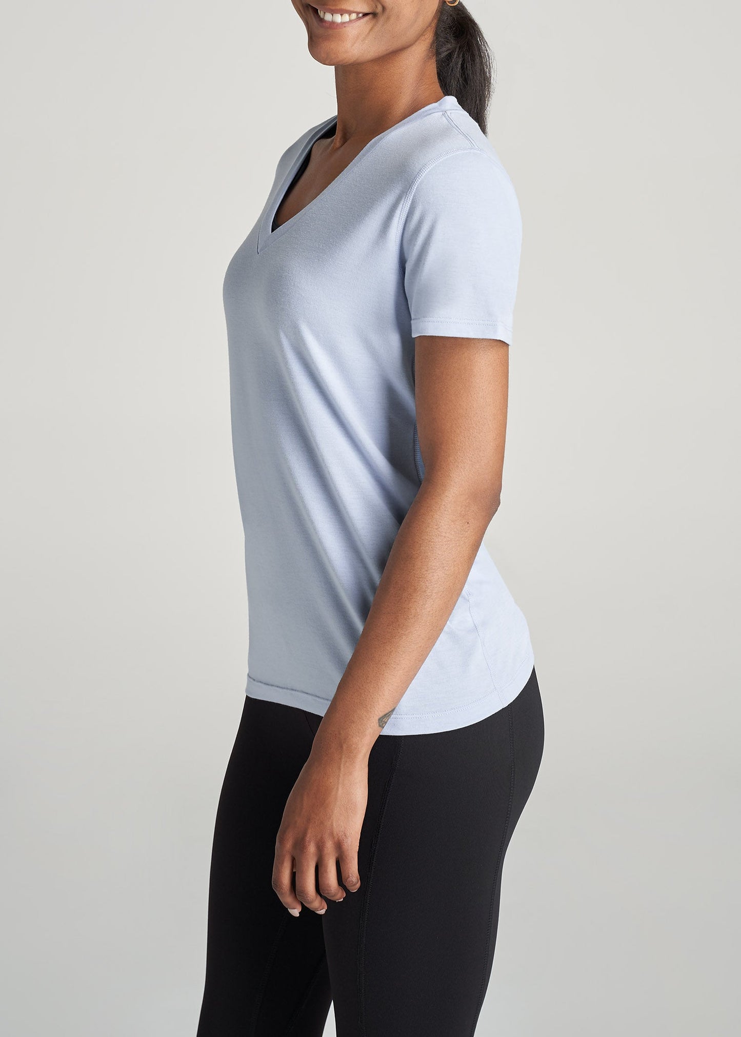 American-Tall-Women-ShortSleeve-VNeck-AthleticTee-CloudBlue-side