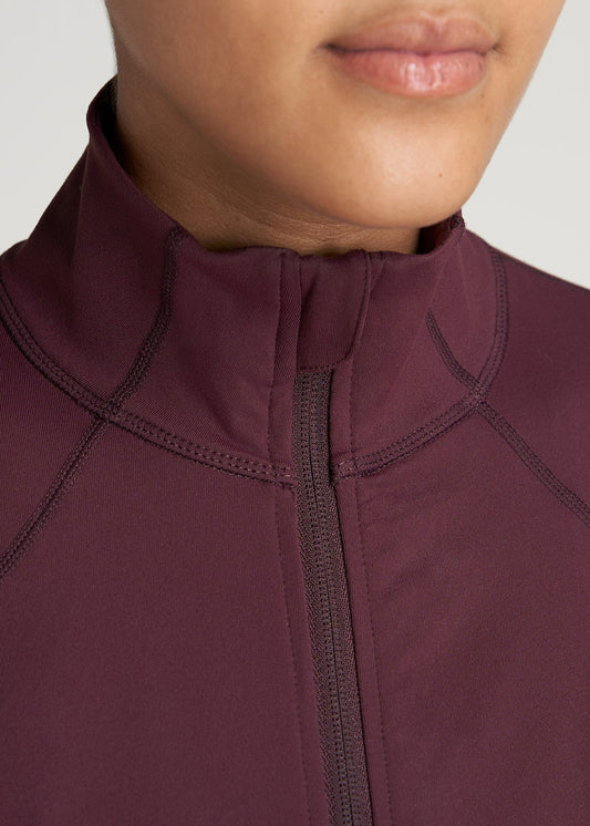 American-Tall-Women-WarmUp-AthleticJacket-Beetroot-detail
