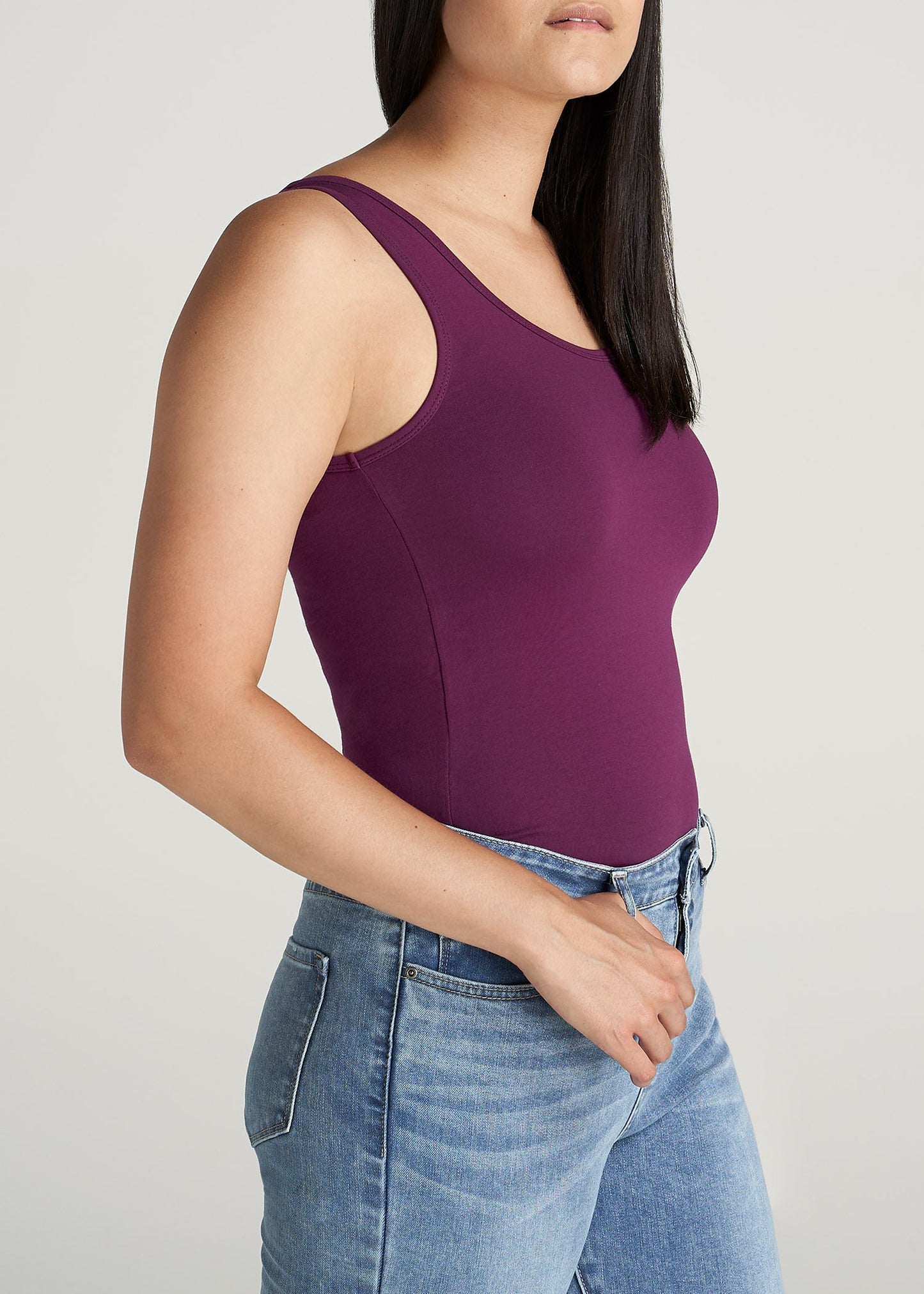 American-Tall-Women-Womens-JerseyTank-Plum-side
