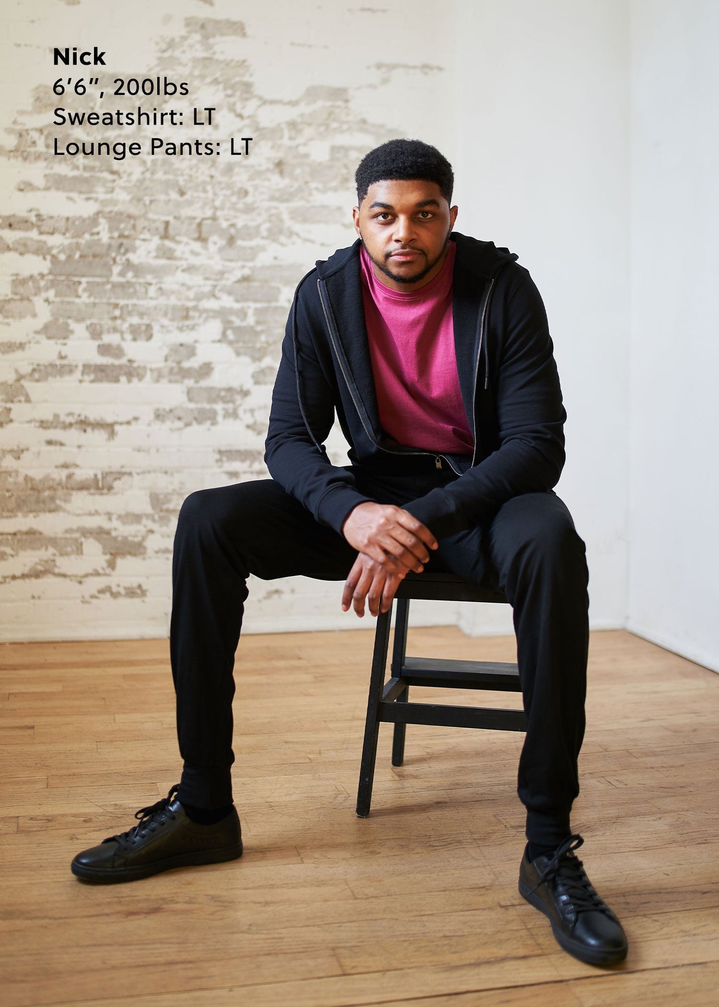 American-tall-mens-lounge-jogger-black
