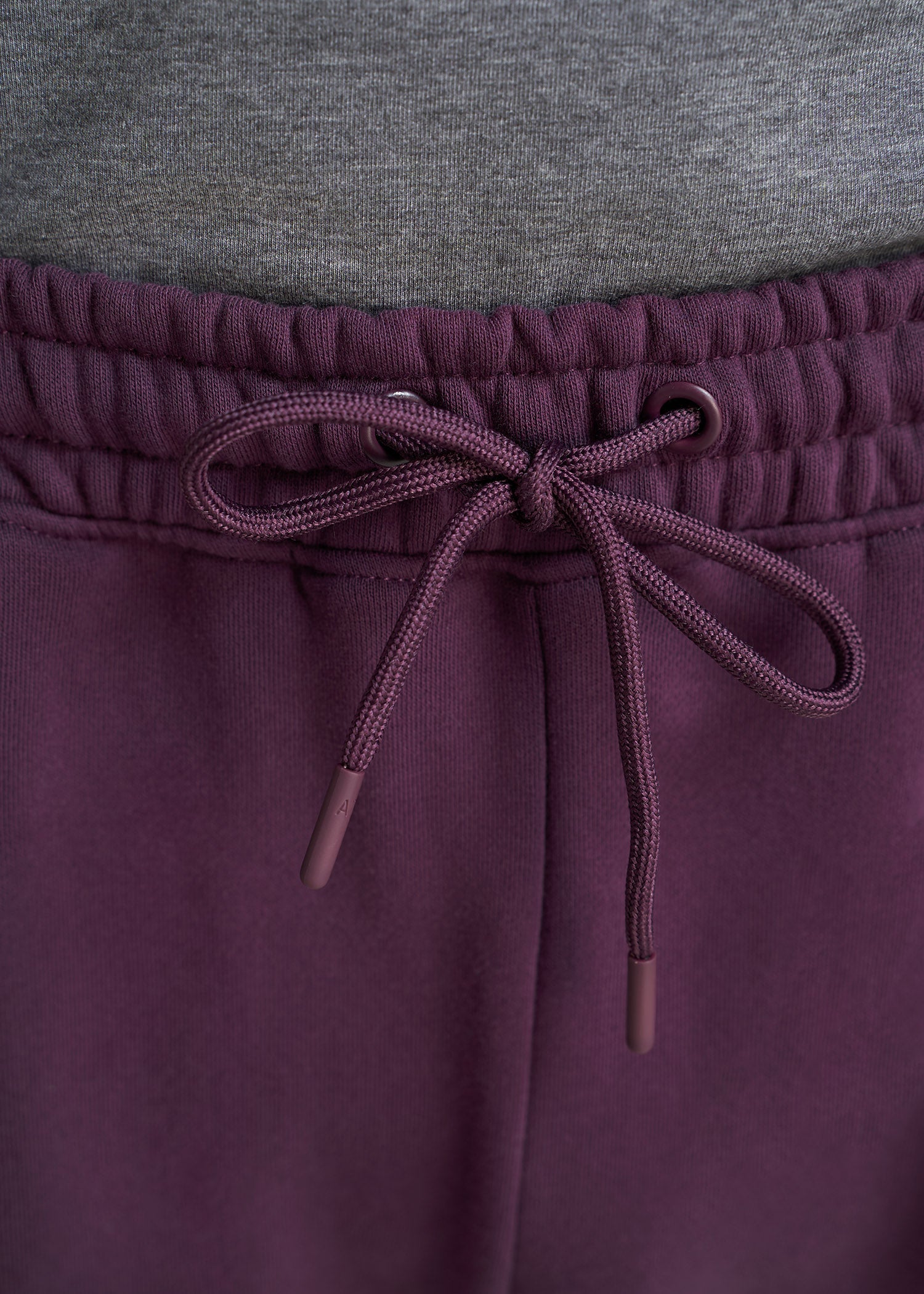 American_Tall_Men_80-20_Fleece_Jogger_Maroon-Waist