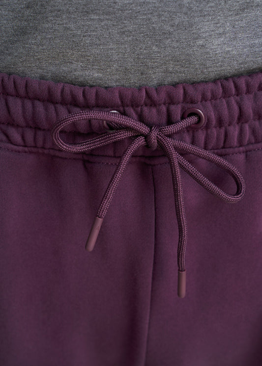 American_Tall_Men_80-20_Fleece_Jogger_Maroon-Waist