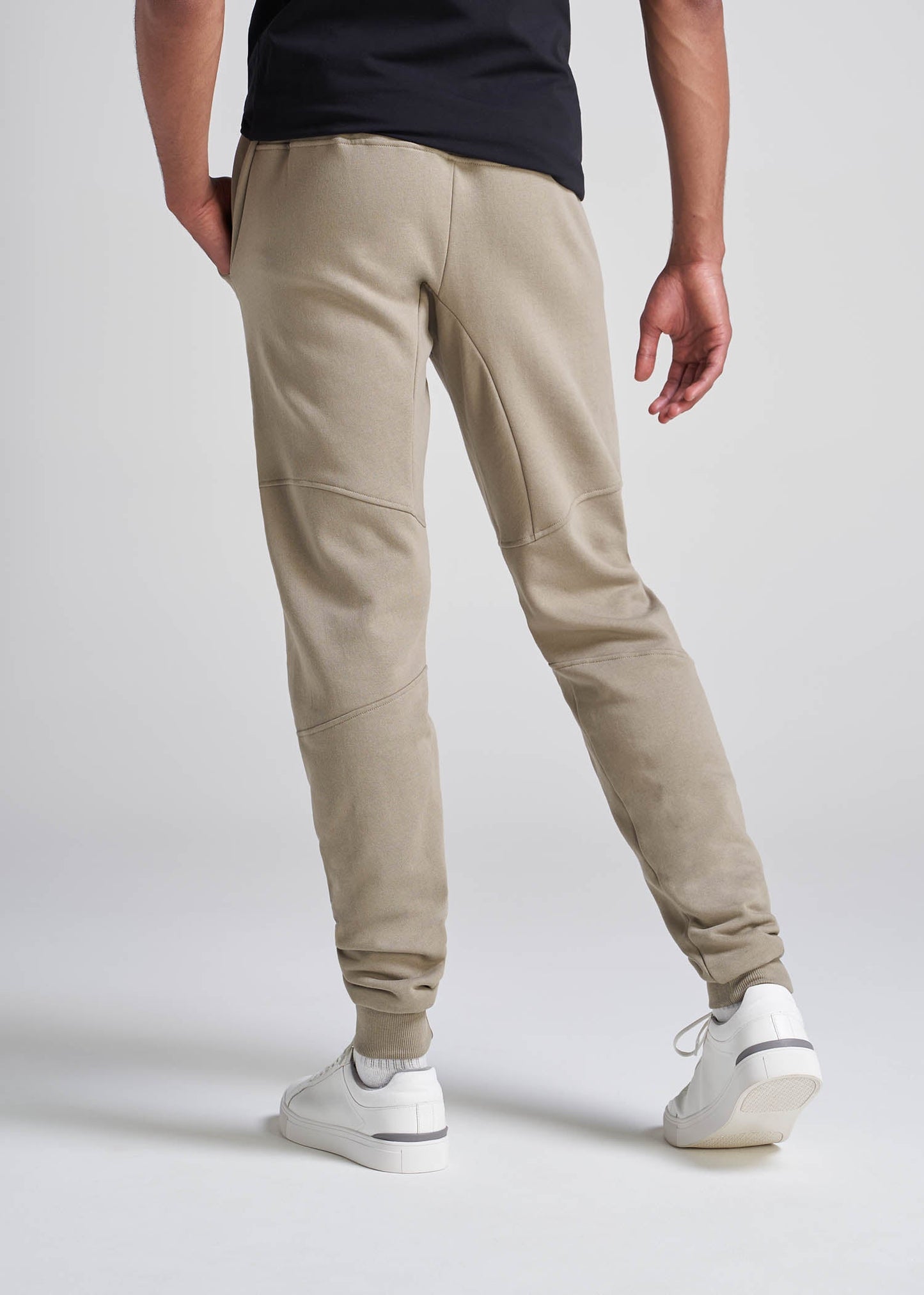 American_Tall_Men_80-20_Fleece_Joggers_Khaki-Back