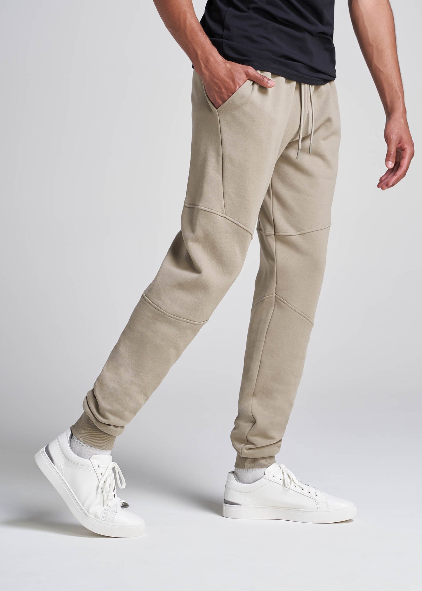 American_Tall_Men_80-20_Fleece_Joggers_Khaki-Side