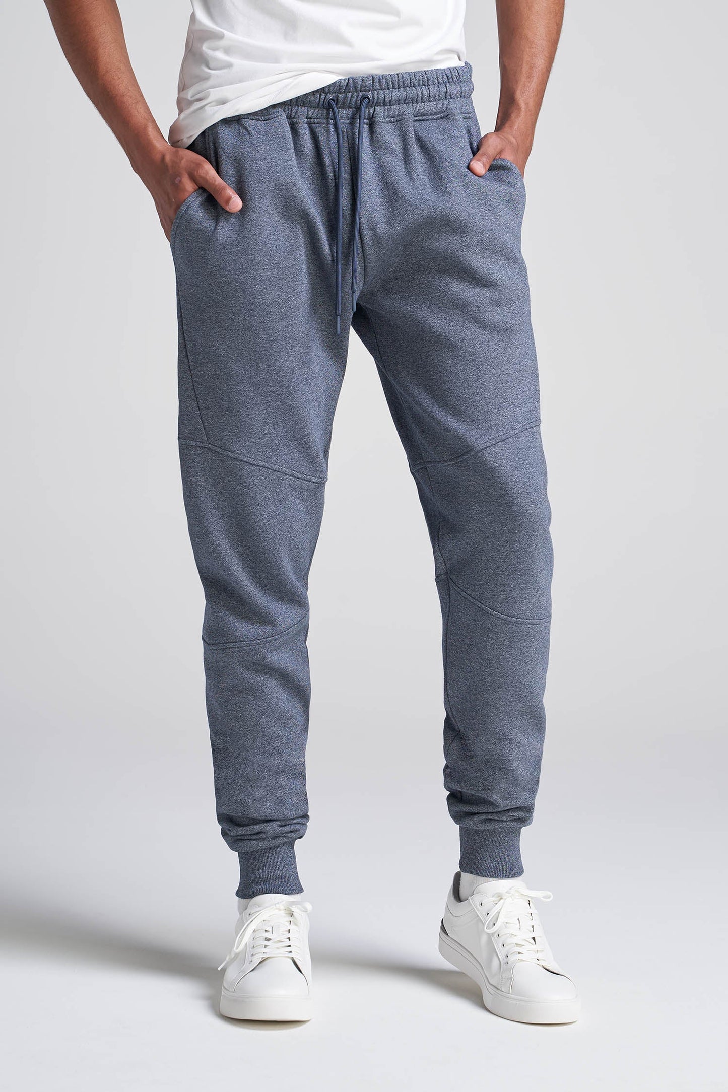 American_Tall_Men_80-20_Fleece_Joggers_NavyMelange-Front