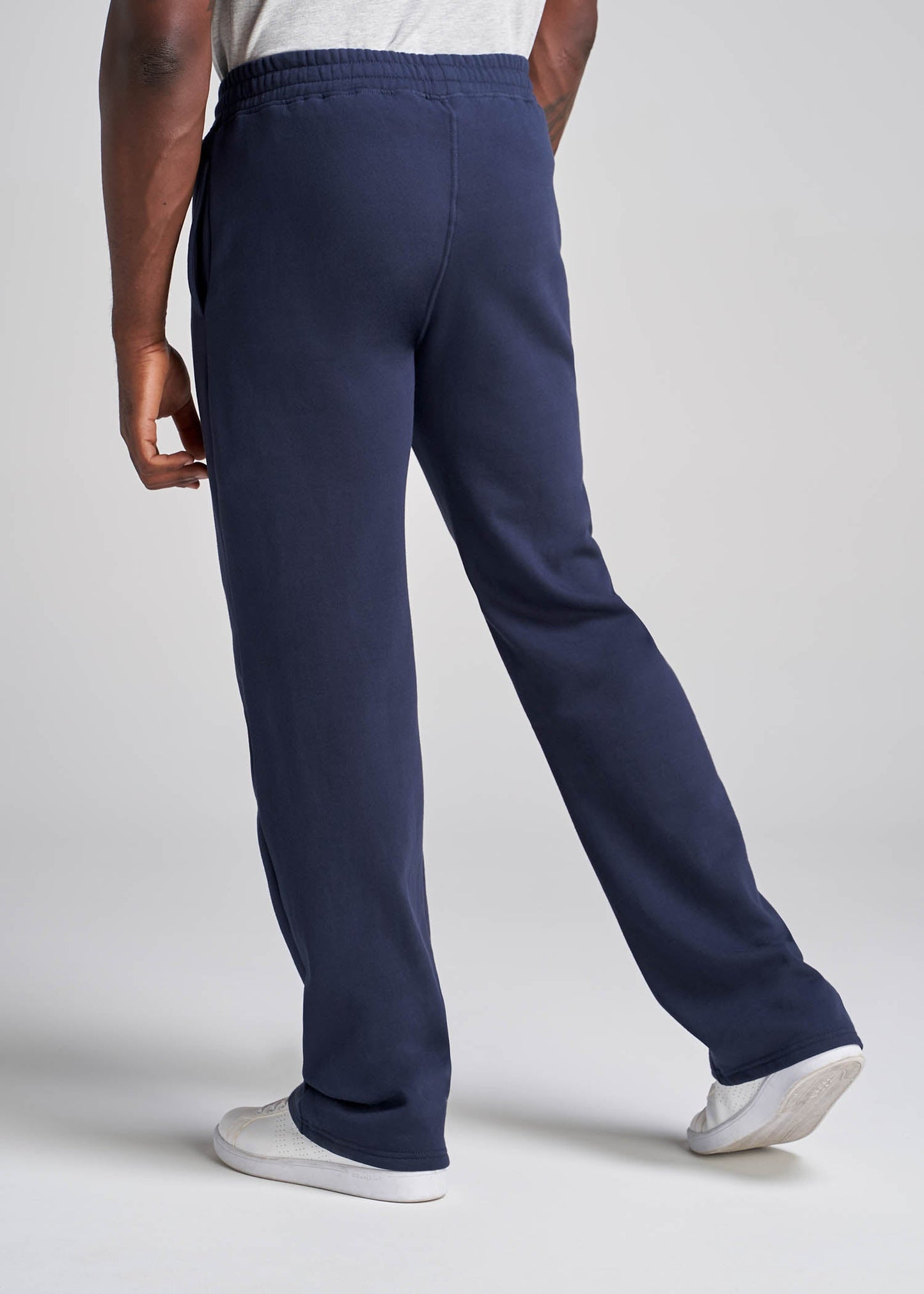 American_Tall_Men_80-20_Fleece_OpenBottom_Sweatpants_Navy-Back