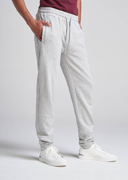 American_Tall_Men_80-20_Fleece_Sweatpant_GreyMix-Side