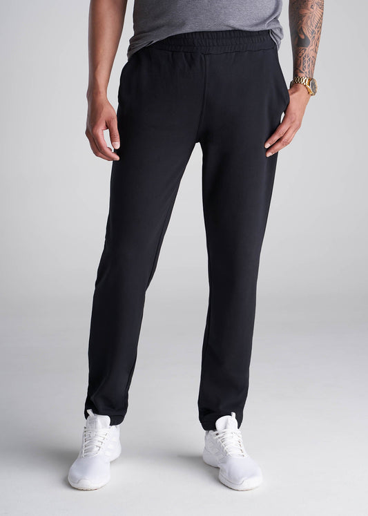 American_Tall_Men_8020_French_Terry_Sweatpants_Black-Front